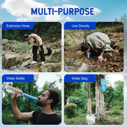 Greeshow Original Replace Filter Cartridge, Ultrafiltration Membranes and Activated Carbon for GS-28H1 Portable Water Filter Straw